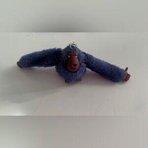Kipling Blue Monkey Keychain Accessory